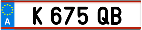 Trailer License Plate
